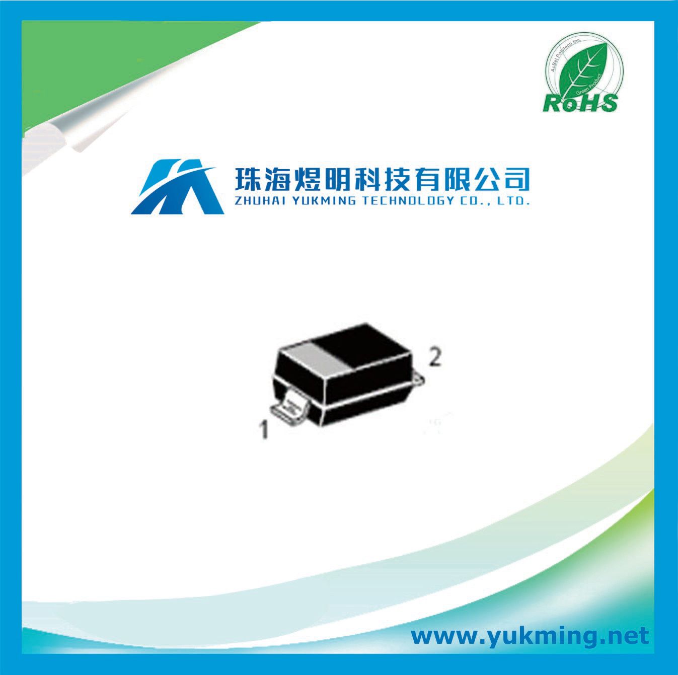 Zener Diode Bzt52c12 Surface Mount of Electronic Component