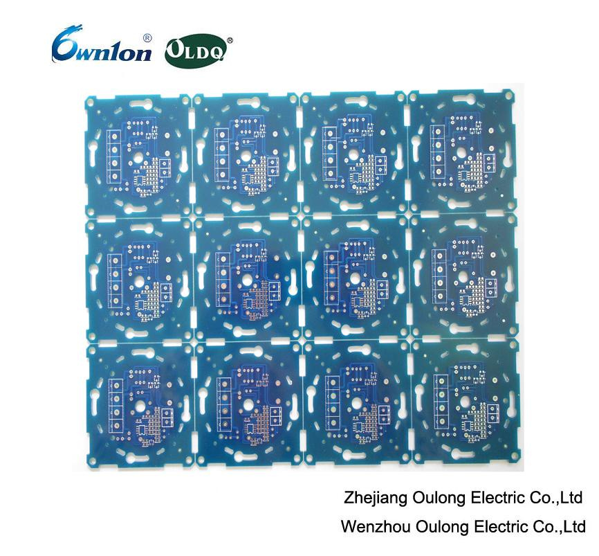 2 Layer Blue Solder Mask PCB with Hal Coating