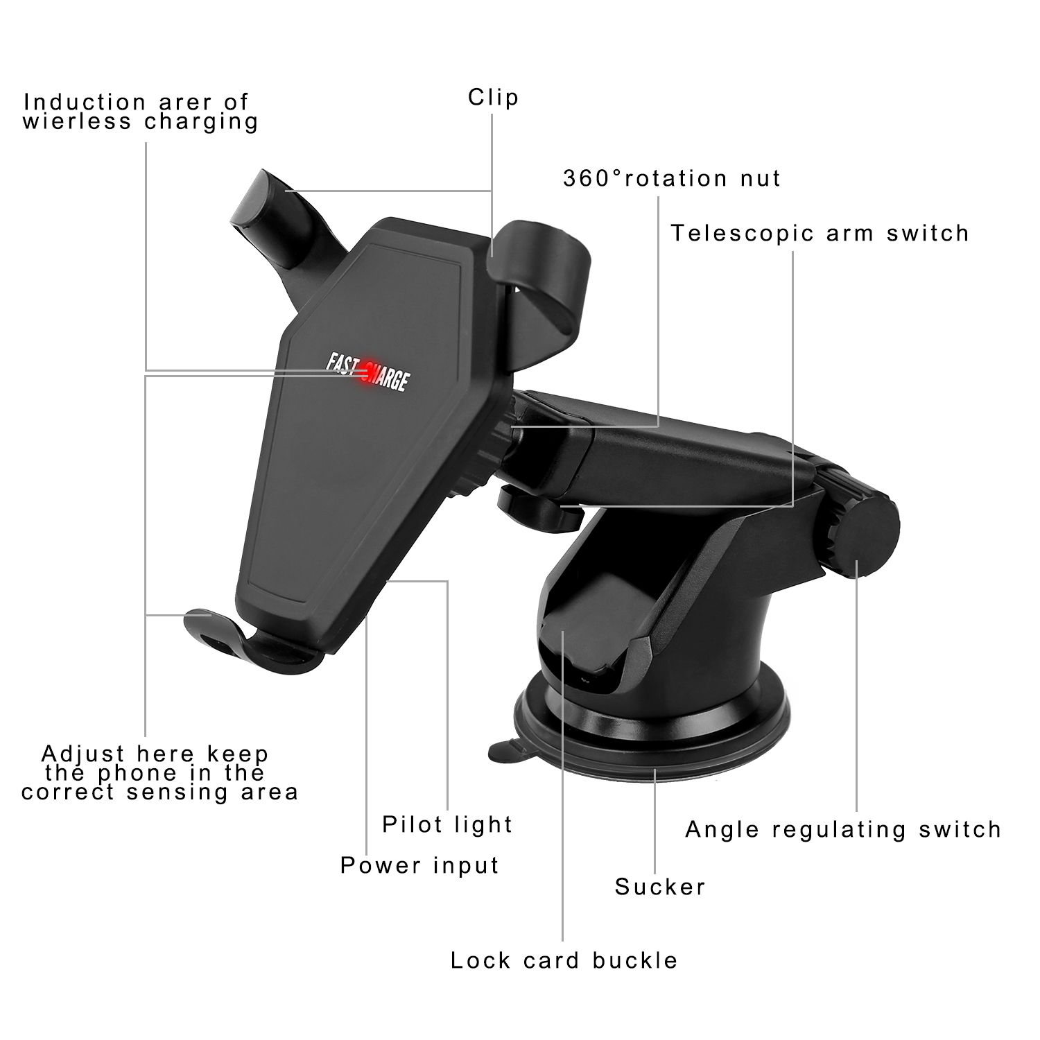 Hot Seller Fast Wireless Car Charger