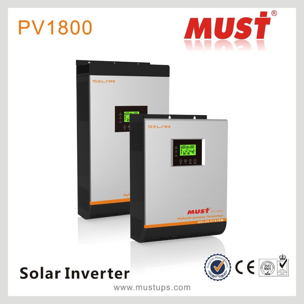 Shenzhen Must Power Factory Directly Pure Sine Wave Hybrid off Grid Solar Panel Inverter