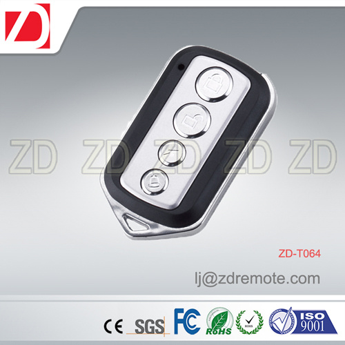 Best Price 4 Buttons Metal Remote Control for Automatic Gate Openers 433MHz RF Universal Zd-T064