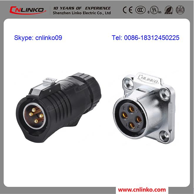 Top Manufacture Provide IP65 4 Pins Circular Waterproof Connector