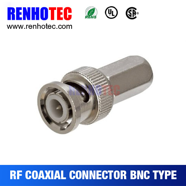 Male Twist on Cable Coaxial Connector BNC Plug for RG6 Rg59