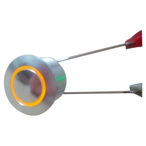 White Color Pushbutton Switch with Yellow LED