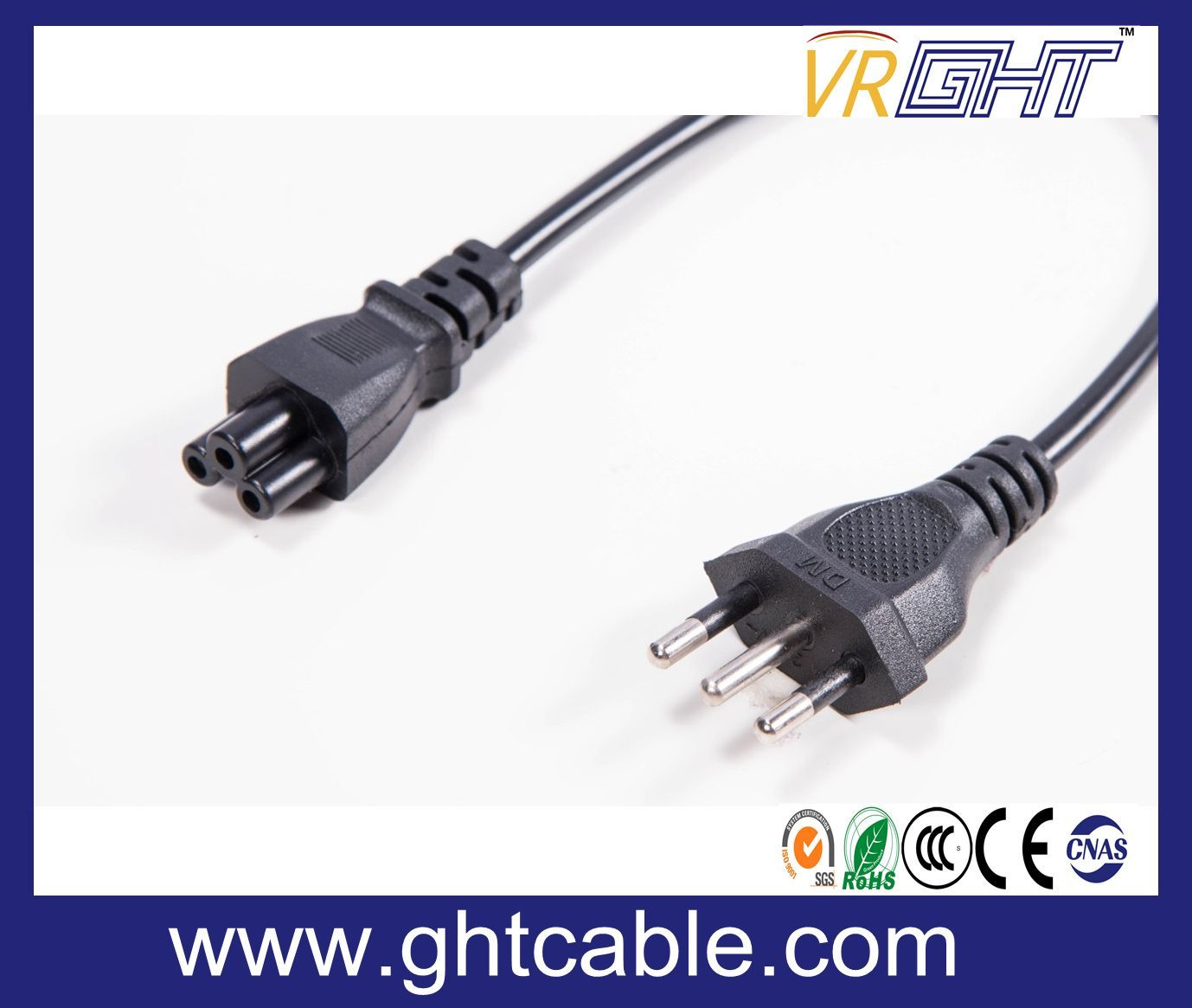 Italy Power Cord & Power Plug for Laptop Using (CEI 26-16)
