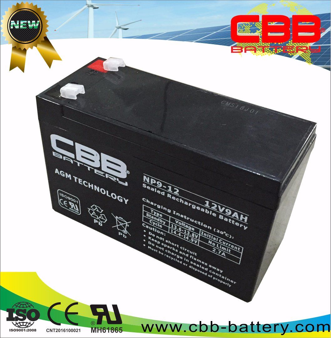 China AGM Bateria 12V9ah Deep Cycle Accumulator Battery Np9-12