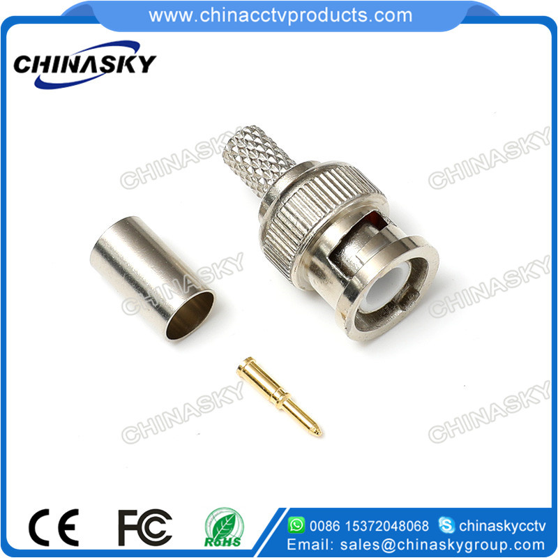 Crimp on BNC Male Connector for CCTV System (CT5045)