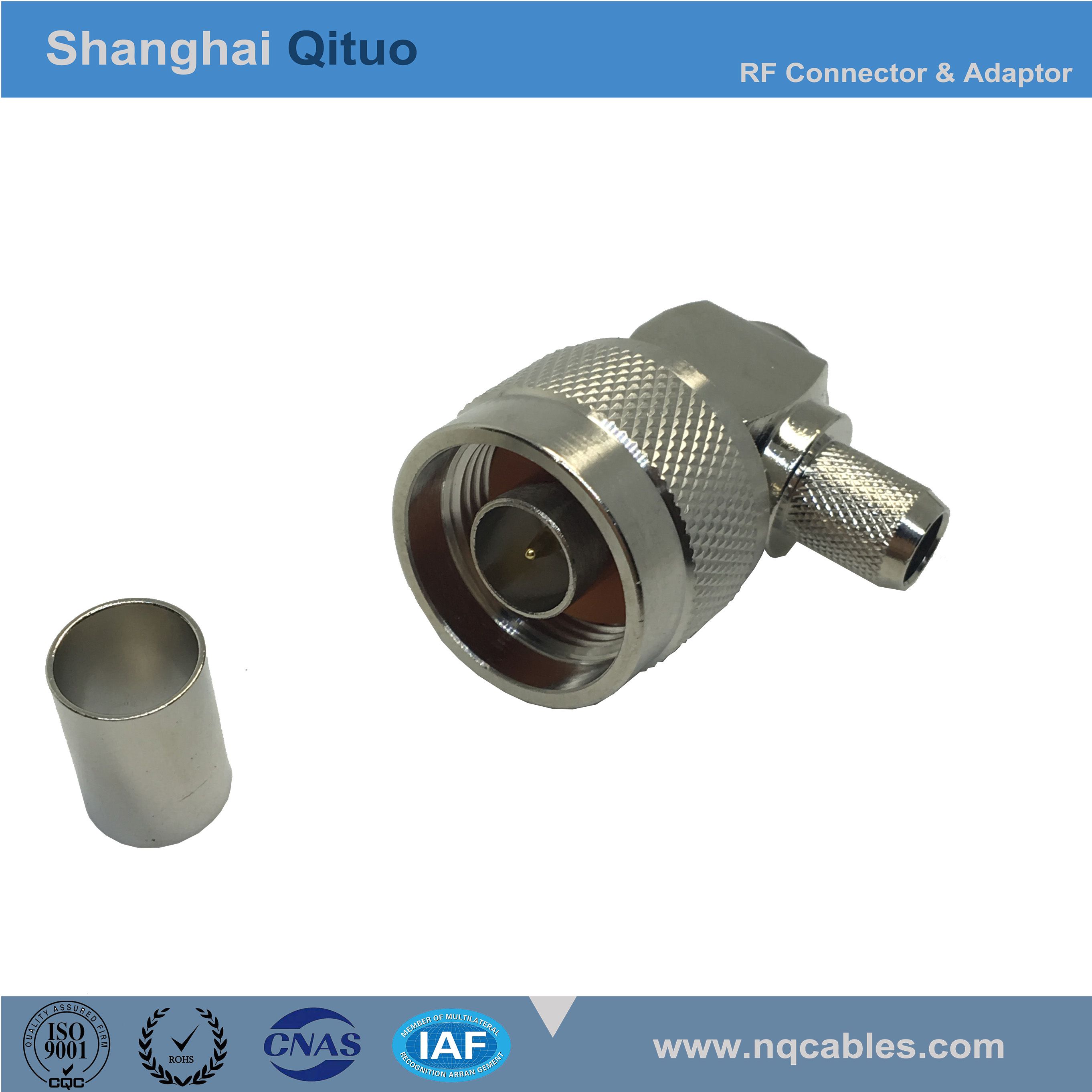 RF Connector N Right Angle Male Plug Crimp for Syv-50-5 or 5dfb Cable (N-JW-C-5)