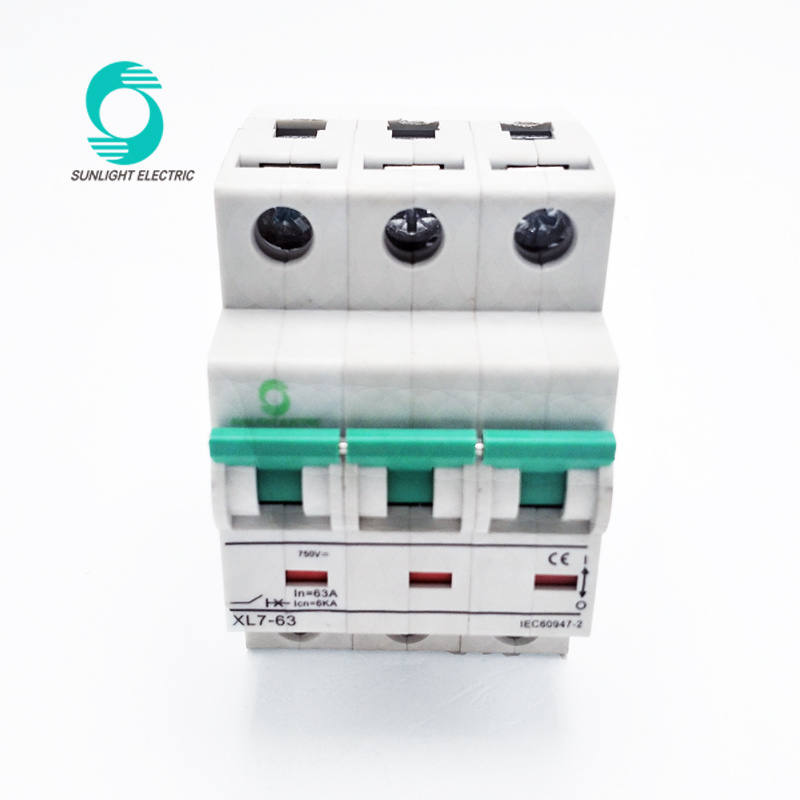750V 3p Circuit Breaker Switch DC MCB for PV Solar System