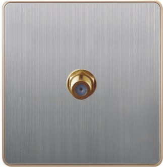British Standard Stainless Satellite TV Socket