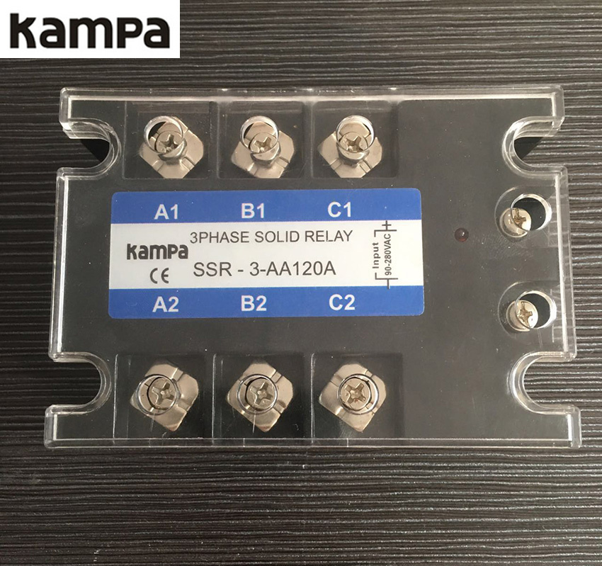 Tsr-120AA Input 80-280VAC Load 24-480VAC Three-Phase Solid State Relay 