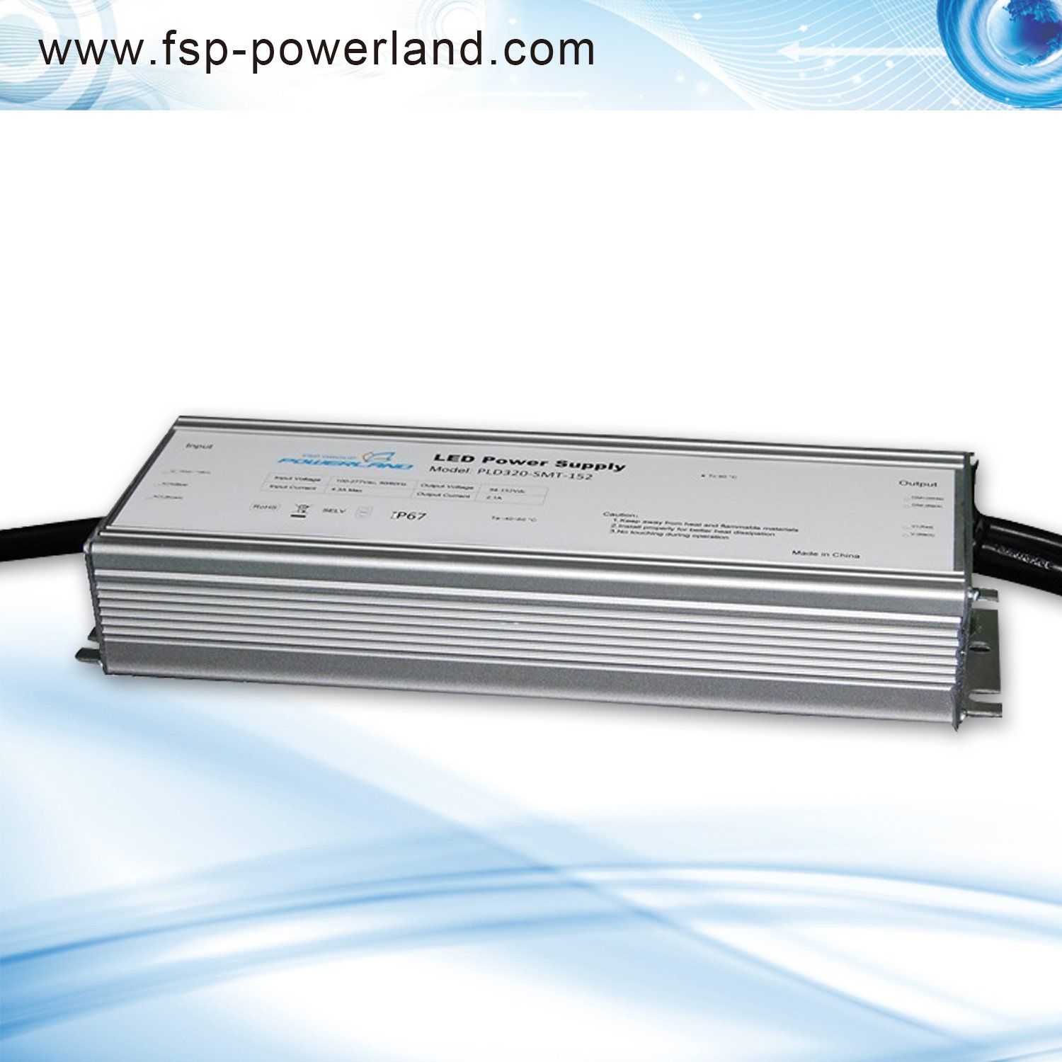 320W 2.1A Outdoor Programmable Constant Current LED Power Supply