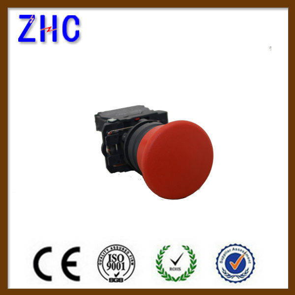 Red Mushroom Head Dia 40mm Emergency Push Button Switch