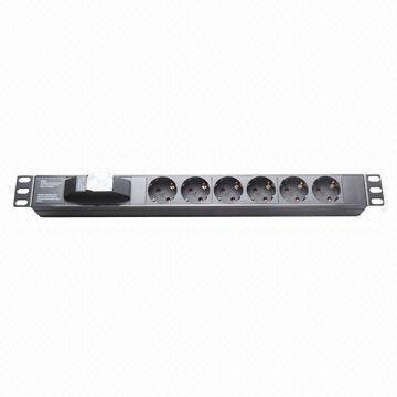 Power Distribution Unit, 6-Way Socket, 16A, 19-Inch 1u Network Cabinet Size of PDU