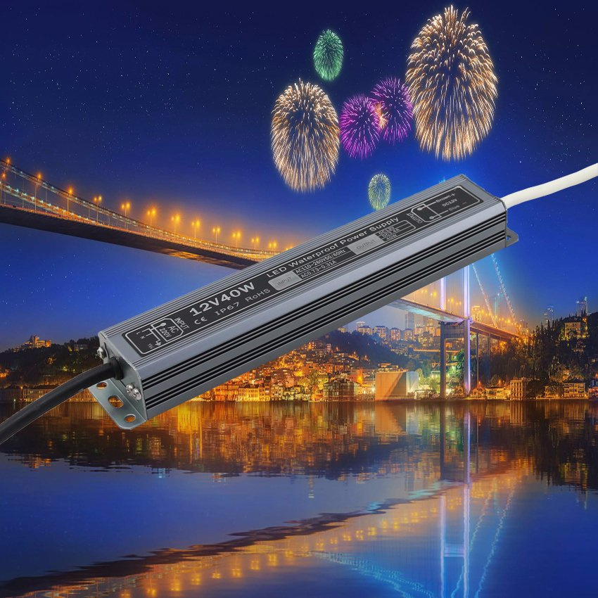 12V 3A 40W Waterproof Switching LED Power Supply IP65 IP67