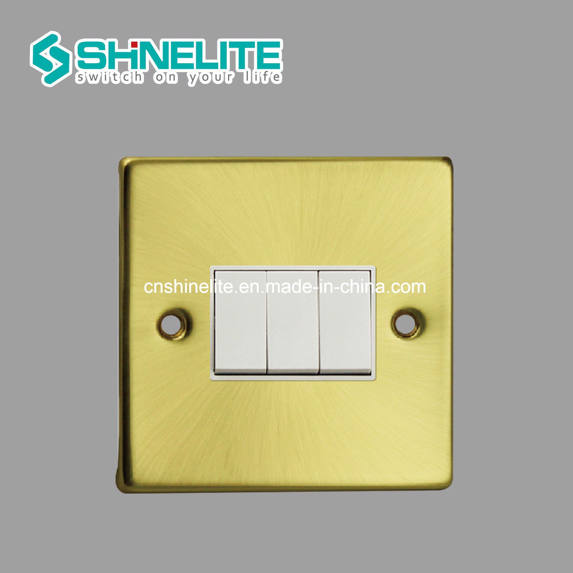 3 Gang 2 Way Electrical Switch with Ce OEM
