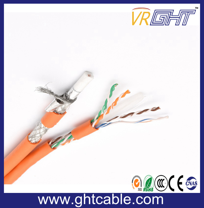 RG6 Composite Cable with Network Cable Cat5