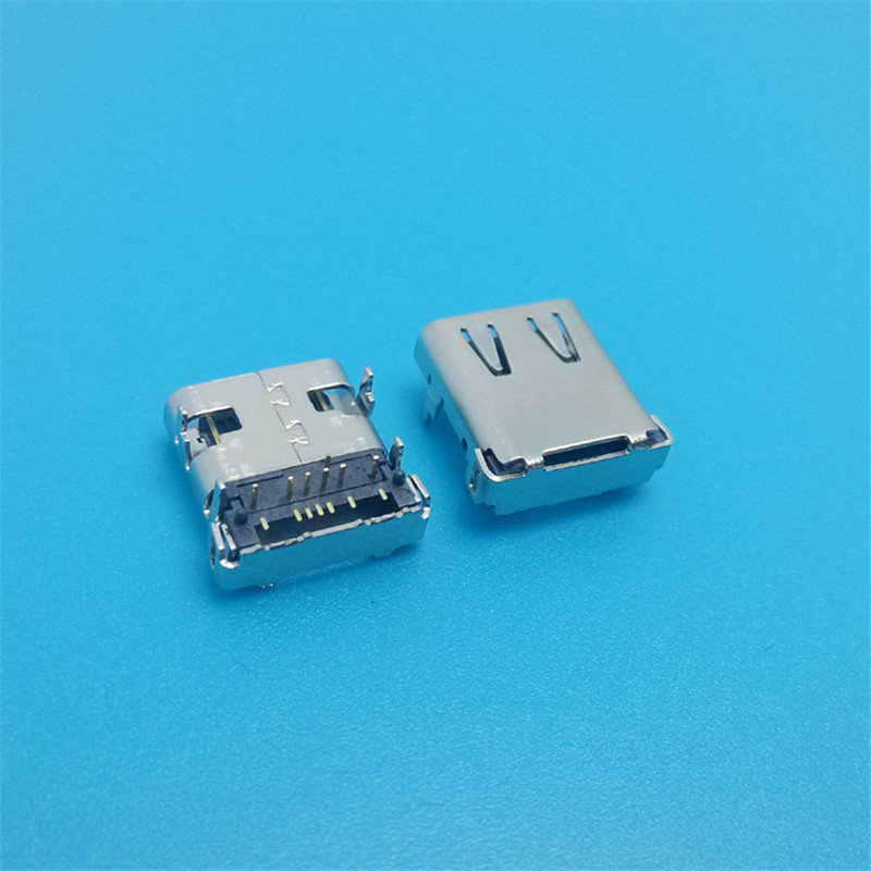 Front DIP Back SMD 14 Pin Type C Connector