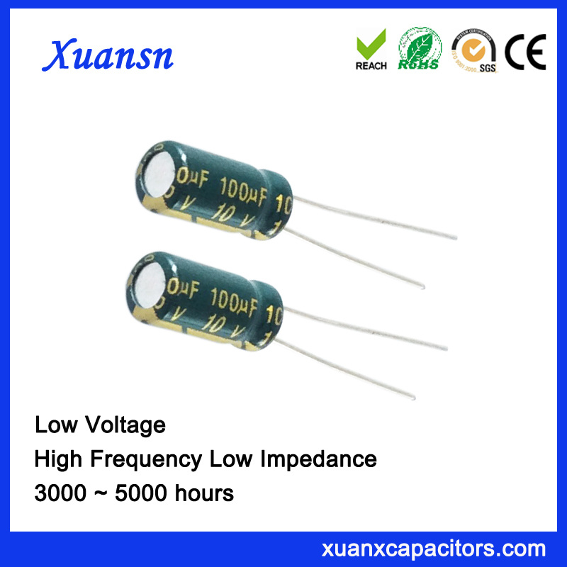 High Frequency 100UF 10V Electrolytic Capacitor