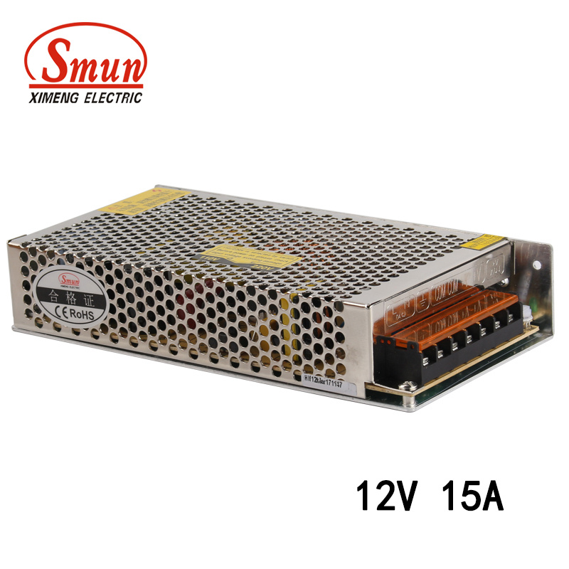 Smun 180w 12vdc 15a Single Output Ac/Dc Switching Power Supply