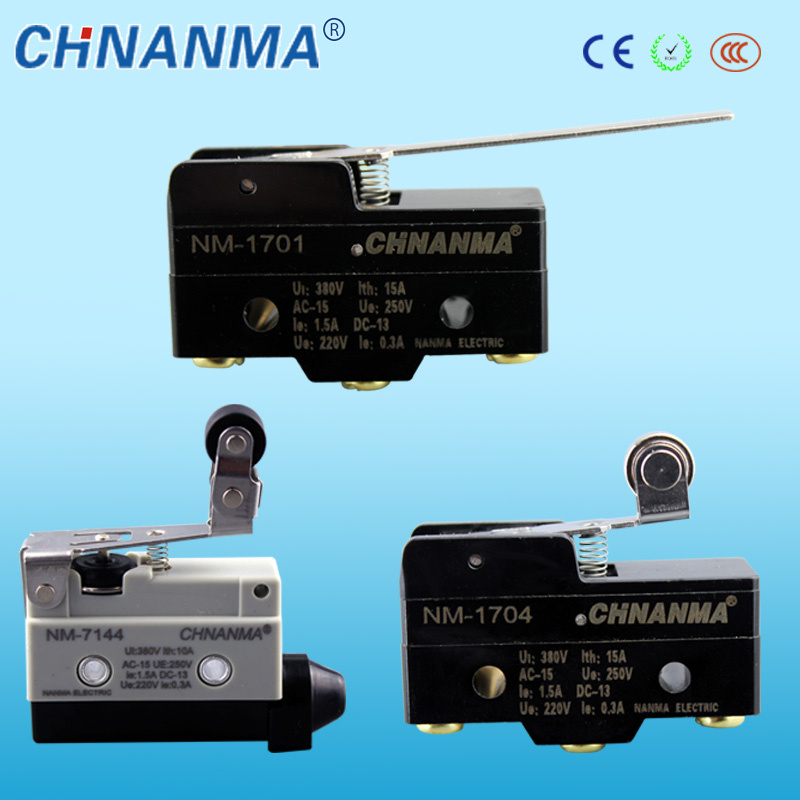Long Steel Wire Lever Type Double Micro Switches