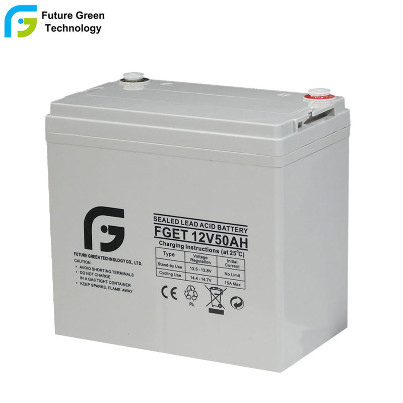 12V 50ah Deep Cycle Sealed Solar Storage AGM Battery