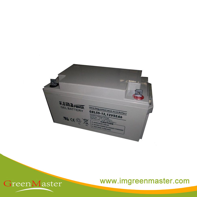 Gel55-12 Flat Plate Gel VRLA 12VDC Battery