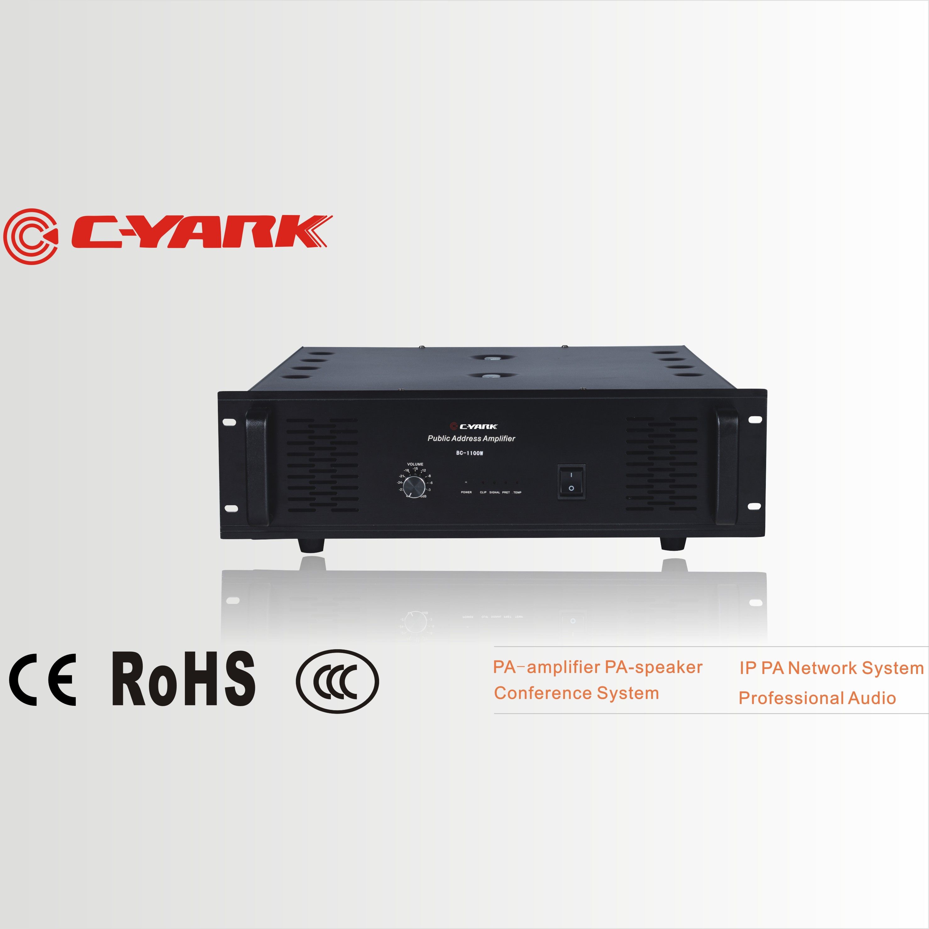 Fashion Appearance 2u Power Amplifier for Public Address System