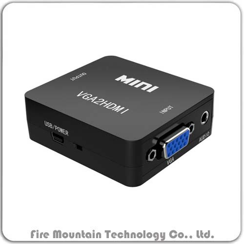 Yh04 High Speed 1080P Black HDMI to VGA Cable