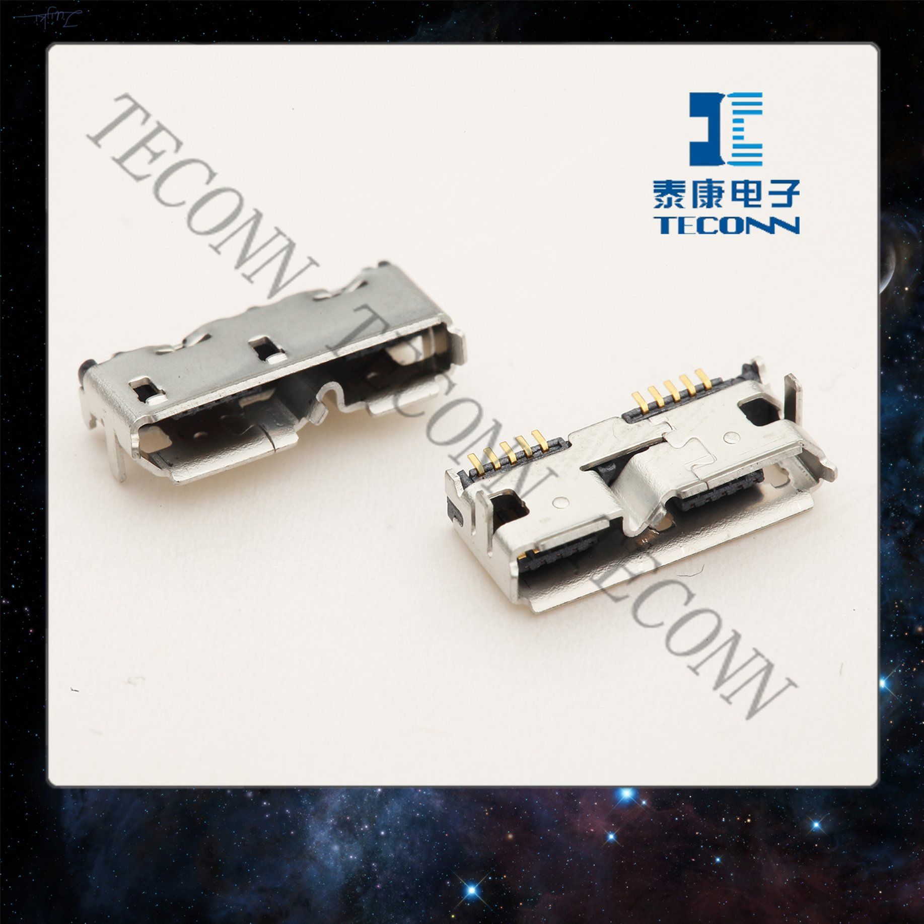 USB 3.0 Micro-B Receptacle Connector