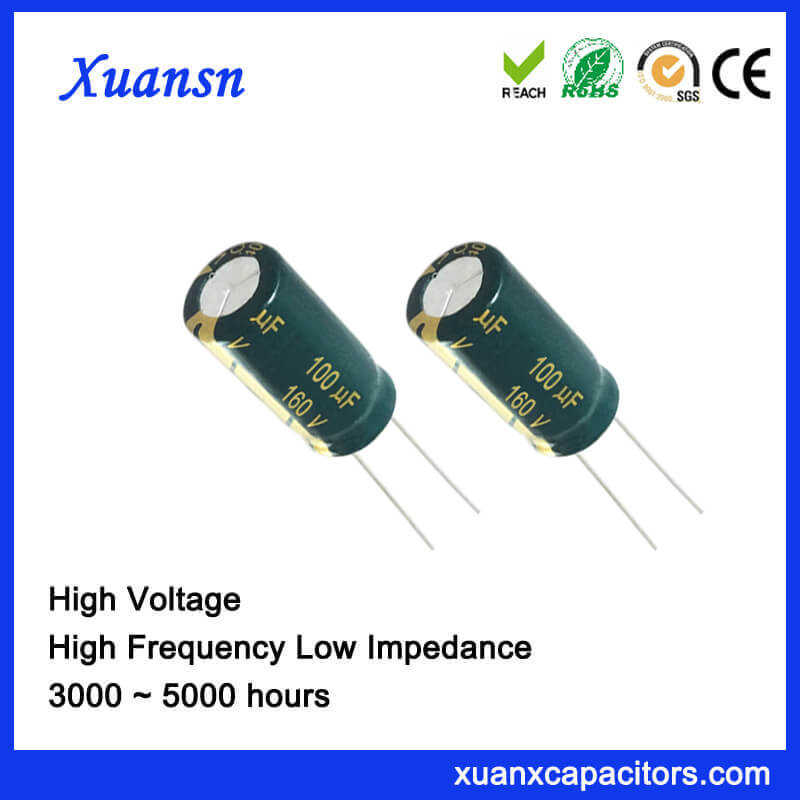 Factory Directly Capacitor Electrolytic 100UF 160V High Frequency