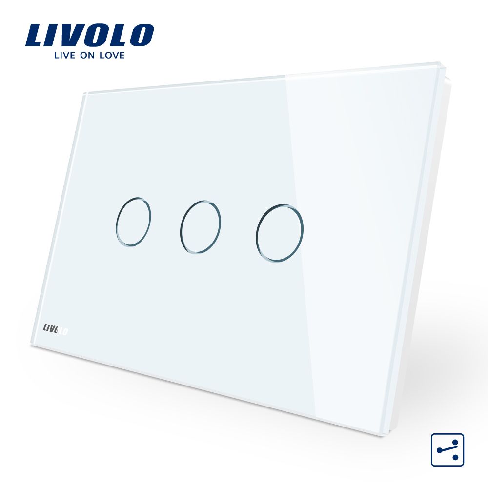 Livolo Smart Home Us/Au Standard 3 Gang 2 Way Switch Vl-C903s-11/12