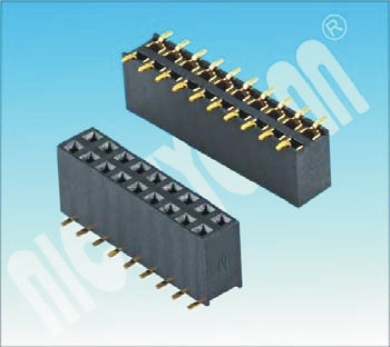New Product 2.54 Pitch U Type SMT Female Header Connector Dual Rows Female Header
