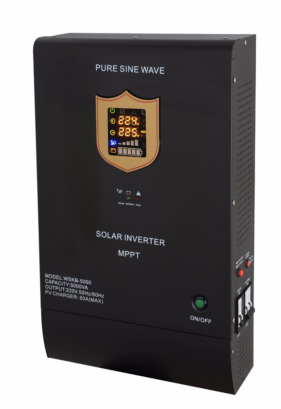 off-Grid Solar Inverter with PV / AC Optional