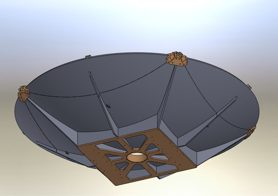 2.4m Foldable Carbon Fiber Vehicle-Mounted Satellite Antenna