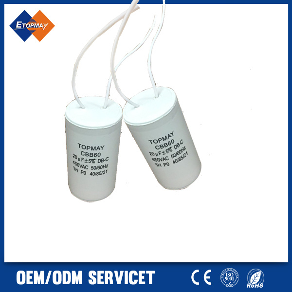 Motor Run Capacitor Cbb60 40UF 450VAC