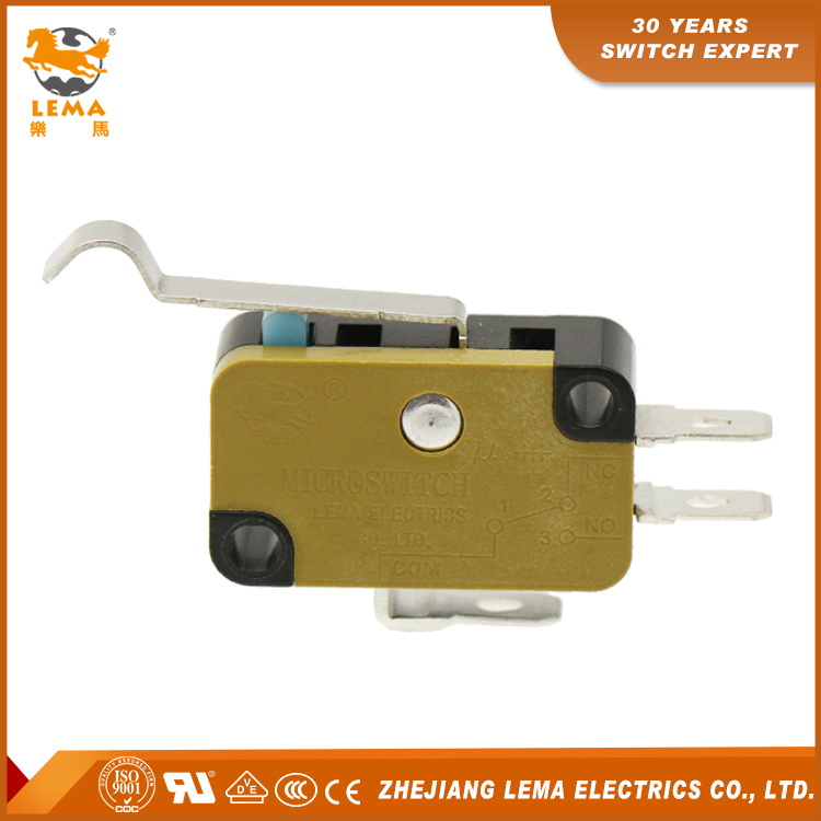 Factory Supply Lema Kw7n-5t Bent Lever Sensitive Electric Micro Switch