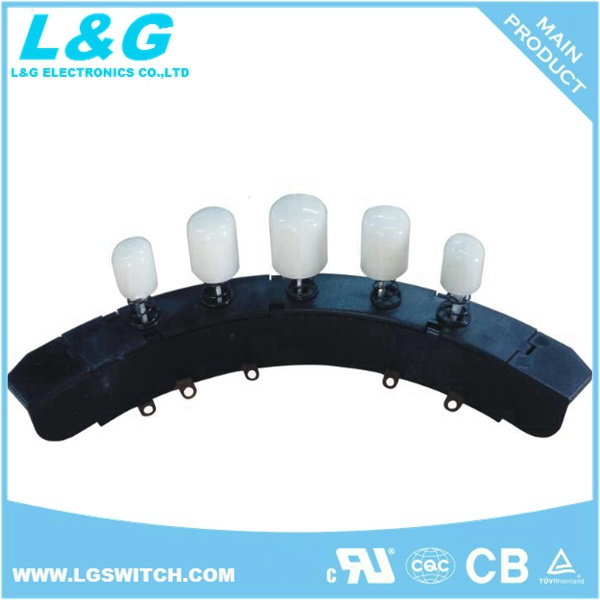 TUV, Ulcertificated 4 Key Push Button Electrical Fan Switch