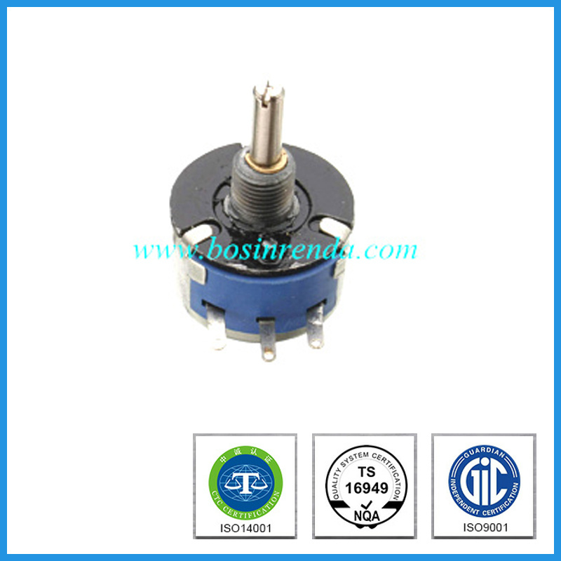 Precision Wirewound Rotary Potentiometer Multi-Turn Slide Rheostat