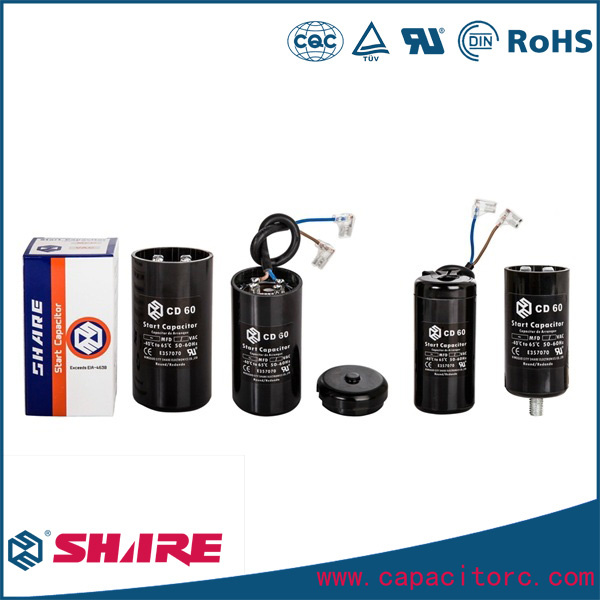 CD60 Start Start Capacitor Aluminum Electrolytic Capacitor Bakelite Shell