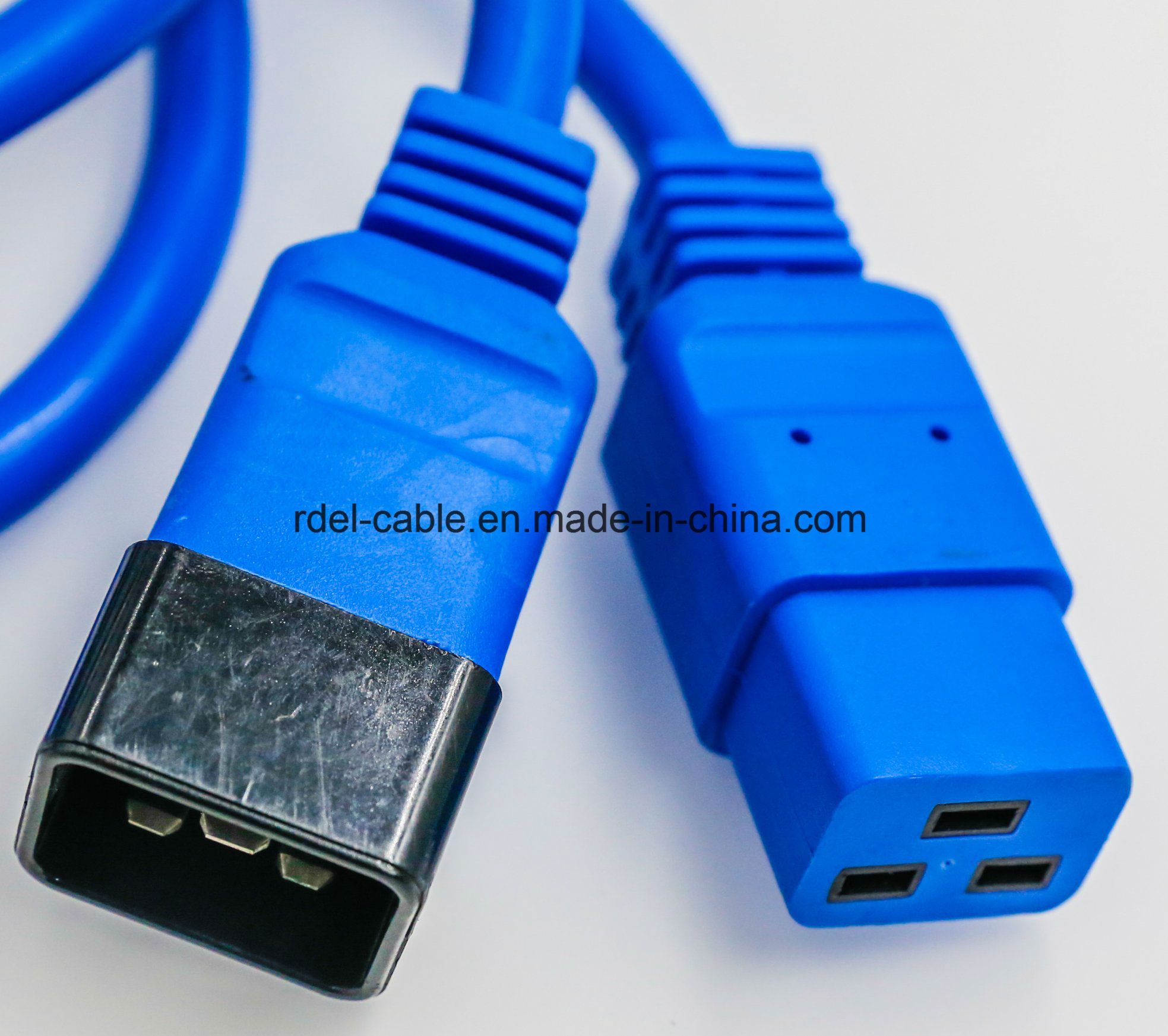 Blue Color 220V VDE Approval C19 to C20 Power Cord