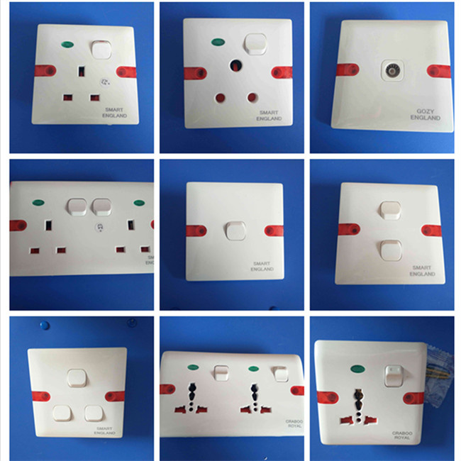 UK, Africa ABS or Bakelite Wall Socket (W-101)