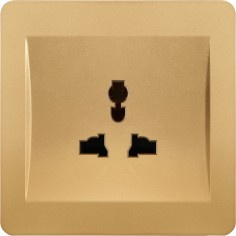 BS Approved Classic Design 1 Gang Mf Socket
