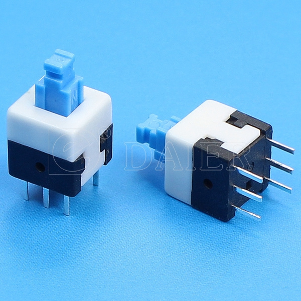 Dpdt Latching Power Switch Push Switch (KFC8X8-A)