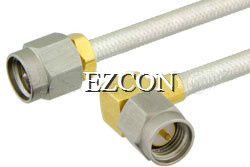 SMA Male to SMA Male Right Angle Semi-Flexible Precision Cable