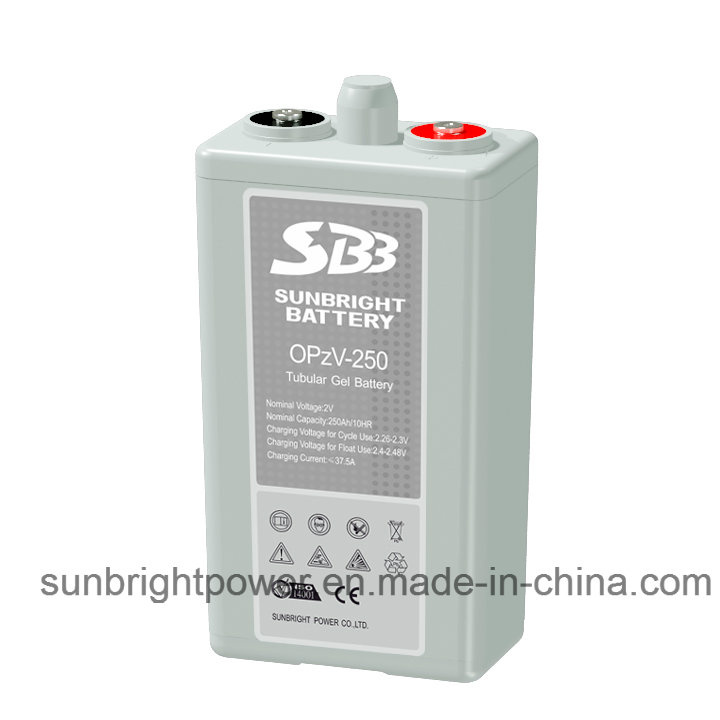 2V250ah Solar Telecom Long Deep Cycle Gel Opzv Battery