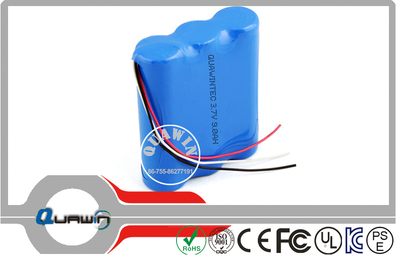 1s3p 3.7V 9000mAh Lithium Battery