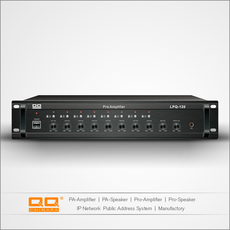 Lpq-120 PA Amplifier Professional Amplifier 8 Channel Pre-Amplifier