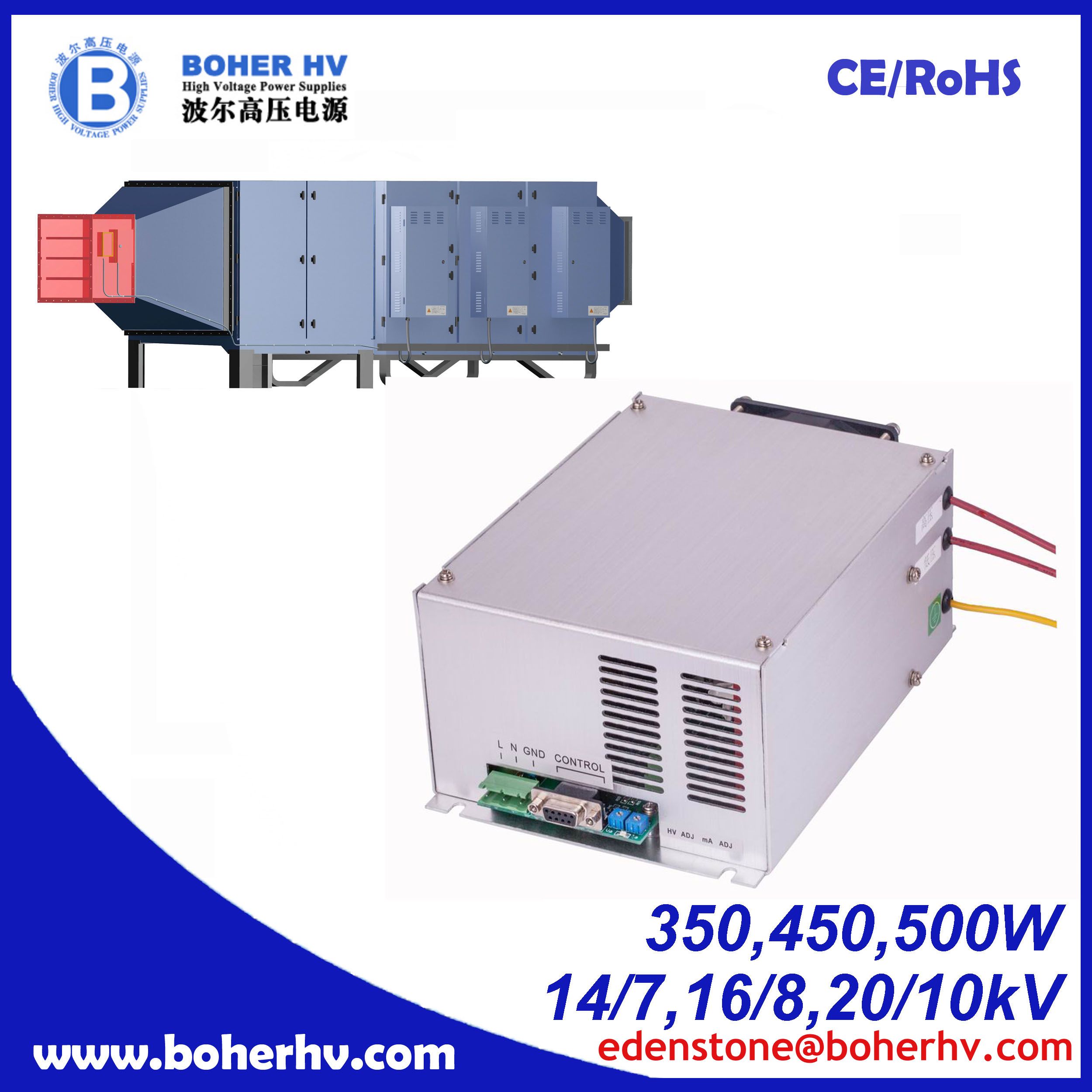High Voltage Fume Purification Power Supply CF05