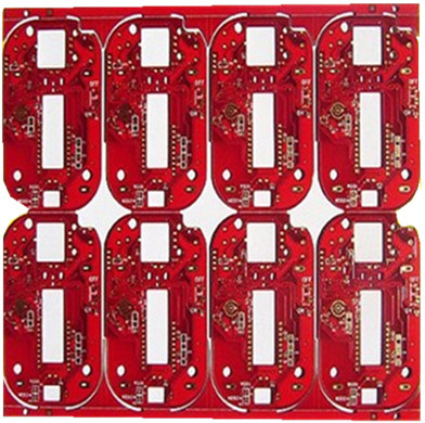 Quick Turn Rigid PCB with Red Solder Mask